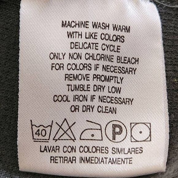 Liz Claiborne Liz & Co green tunic sweater lagenlook pockets cotton medium - Picture 7 of 8